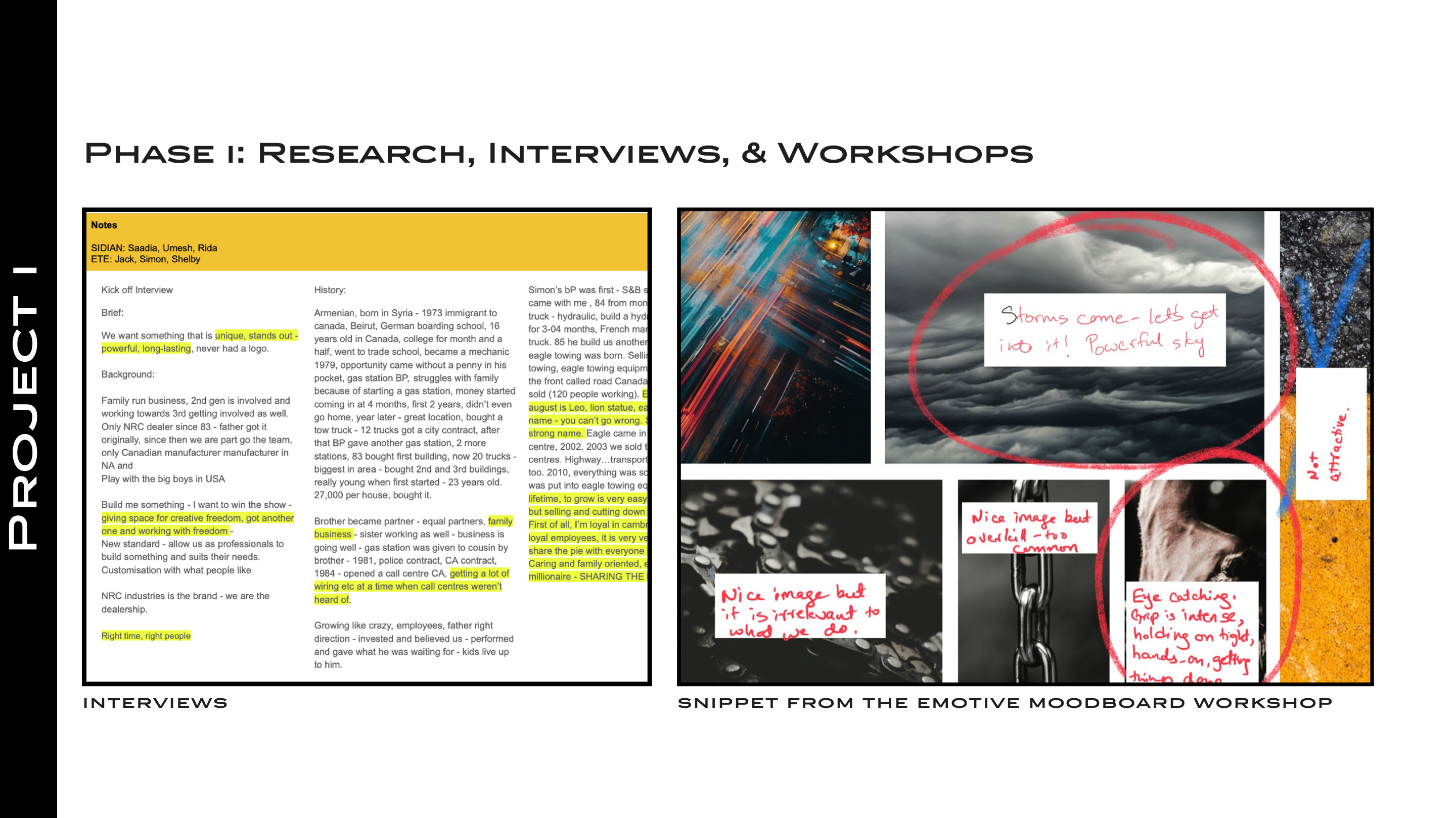 Discovery and Interviews Moodboard